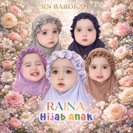 RN Barokah - RAINA KRIWIL BABY HIJAB AGE 0-3 YEARS Comfortable Muslim Instant Ribbon Comfortable Hij