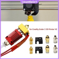 9x DIY 0.4mm MK8 Nozzle Extruder Hot End Kit for Creality Ender 3 Pro 3D Printer [countless1.sg]