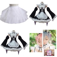 Kara Rezero Hajimeru Isekai Seikatsu Twins RAM/REM Maid Dress Cosplay