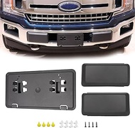 Original Front Bumper Guards Pads & Front License Plate Bumper Mounting Bracket Fit for Ford F-150 2