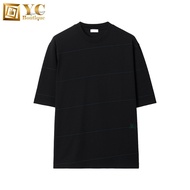 Burberry Striped Cotton T-Shirt for Men in Black - 8083613-Black