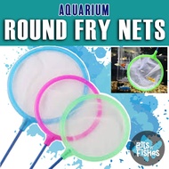 Round Fry & Daphnia Net – Fine Mesh Aquarium Net for Fry & Live Food (7cm, 10cm, 12cm Sizes)