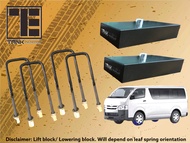 Tank Engineering 4x4 U bolt Leaf Spring 1 INCH Lowering Block Kit with High Strength Extended U bolt