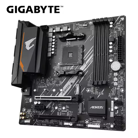 GIGABYTE New B550M AORUS ELITE Motherboard Micro-ATX Socket AM4 For Ryzen 5000 4000 3000 Series CPU