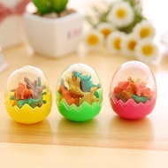 Combo of 5 Dinosaur Erasers - Dinosaur Eggs - Eggs containing gum for children - GT09