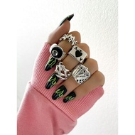5pcs punk rings