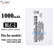 Nokia Battery BLC-2 1000Mah For Nokia 3310 3315 3330 3350 3410 3530 6650 6800 6810 Battery