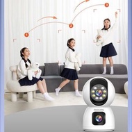 PHILIPS WIFI Dual Lens Smart CCTV Security Camera Double Side View Rotating Pan & Tilt  2 Way Talk N