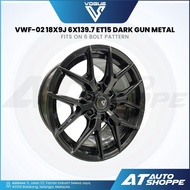 Vogue VWF-02 18x9J 6x139.7 ET15 Dark Gun Metal (1 Piece) 4x4 Rims