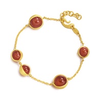 周生生 - g* 系列 999.9 黃金瑪瑙手鍊