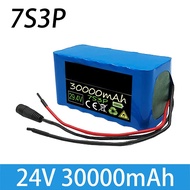 New product  24V 30000mAh 7S3P18650 Rechargeable battery 500w with charge protection for electric moped replacement parts