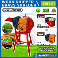 SuperTools Wood Chipper With 4 Stroke Gasoline Engine (KAZUMI JAPAN) Grass Shredder Chopper Mesin Chopper Rumput Kambing