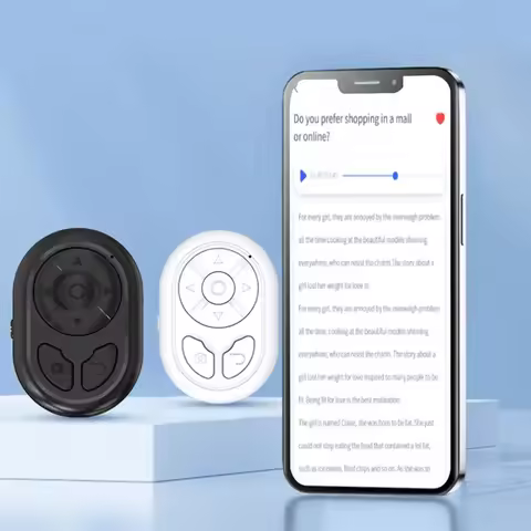 Wireless Bluetooth-compatible Mobile Selfie Lazy Instant Music Video Remote Control Mobile Phone Con