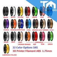 ABS 3D Printer Filament Grade A High Quality 1.75mm 1KG ABS Filament Material 3D for 3D Pen Material