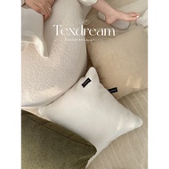 TEXDREAM Attitude Imitation Lamb Wool Autumn Winter Plush Cushion Living Room Simple Sofa Pillow Bay
