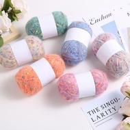 50g Wool Thread Colored Polka Dot Mohair DIY Handmade for Winter Warmth Hand Woven Sweaters Scarves 