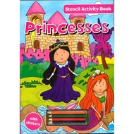 (BBW) Activity Stencil Books - Princesses (ISBN: 9780755408153)