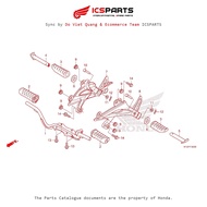 Footrest - Footrest (F-30-C) HONDA Future 125 (2015+) Parts Catalogue