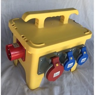 INDUSTRIAL DB BOX , 6 POINT POWER SUPPLY BOX, YELLOW BOX