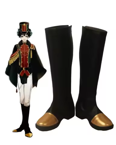My Hero Academia Deku Military Cosplay Boots, Izuku Midoriya Custom Black Shoes, Any Size