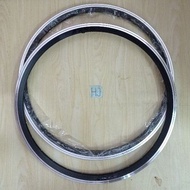 Rims Velg Raze F325 AL 20 plus 451 20x1-3/8 height 24 mm 28H Double Wall CNC U brake V Brake Seli Mi