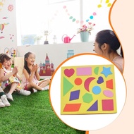 [lzdxwcke3pu] Geometric Puzzle Foam Cognitive Development Learning Toy Shape Puzzle Board