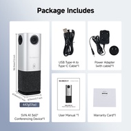 Svbony SVN A1 360° Conference Camera 1080P 4 Mics 5M Pickup Plug & Play for Zoom Small Meeting Room