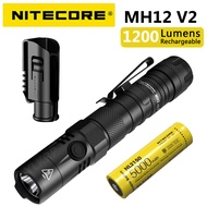 Nitecore MH12 V2 CREE XP-L2 V6 LED 1200 Lumens 21700 ไฟฉาย อเนกประสงค์ พร้อมแบตเตอรี่ 5000 mAh