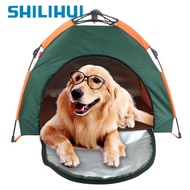 SHILIHUI Outdoor Pet Tent House Large Automatic Foldable Cat House Kennel Rainproof Sunscreen Portable Pet Nest Car Dog Tent Bed