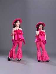 Candy Style Childrens Performance Clothes Hong Kong Style Girls Jazz Dance Model Retro Studio 80s 90