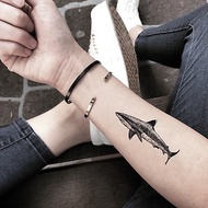 OhMyTat 鯊魚 Shark 刺青圖案紋身貼紙 (2 張)