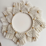 MACRAME WALL HANGING HIASAN DINDING MACRAME MIRROR