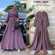 gamis viral terbaru 2022 dress kondangan simpel minimalist bahan crinkle premium model kekinian kore