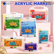 ENMY 12-80 NCS Certified Acrylic Markers Washable Water-Based Art Pens for Kids Stationery School