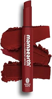 Mamaearth Moisture Matte Long Lasting Lipstick | Smudge Proof Matte Lip Color With Avocado Oil & Vit