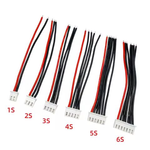 10pcs 1S 2S 3S 4S 5S 6S 8S Lipo Battery Balance Charger Extension Cable IMAX B6 Connector XH 2.54mm 
