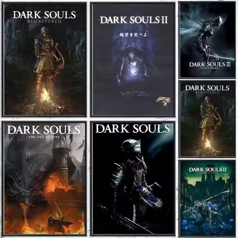popular Dark Souls Poster HD Waterproof Self-Adhesive Wall Art – Multi-Scene Use, Top Gift Pick