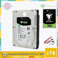 SEAGATE EXOS 7E8 1TB ST1000NM0055 ENTERPRISE 3.5 HDD 512N 7200rpm 128MB Cache SATA 6Gb/s Internal Ha