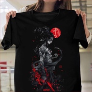 Japan Dragon Samurai Dominate Tattoos Series Unisex Cotton Tshirt Streetwear Anime Vintage