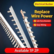 Pin Type Comb Busbar 63A Pure Copper 1P 2P MCB Connector Electrical Distribution Busbar