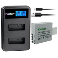 Kastar Battery 1 Pack and LCD Dual Charger for Eken PG1050 & Eken H8 Eken H8 Pro H8R Eken H9 Eken H9