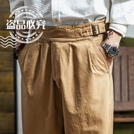 READY STOCKBomb Tooling Gurkha American Retro High Waist Profile Erge Army Pants Straight Casual Bri