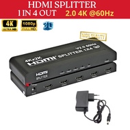 HDMI Splitter 4Kx2K 4 port - 1 IN 4 OUT/ HDMI Splitter/ (1 in 4 Out) Full HD 3D 4K Good