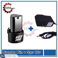 Pin sạc 12v dung lượng 1500mah sử dụng liên tục 4h - Pin 12v có sạc sạc 12v tự ngắt dành cho các dòn