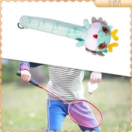 [Lslhj] Badminton Racket Badminton Tennis Grip, Cartoon Dragon Doll Racquet Sleeve Non Slip Racket Handle Grip