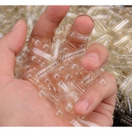 Empty Hard Gelatin Capsule Size No. 0 Large Empty Capsule Shell Edible, Transparent Glutinous Rice P