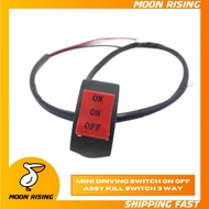 3 WAY MINI DRIVING SWITCH ON OFF ASSY KILL SWITCH 3 WAY FOR MOTORCYCLE [MOON RISING]