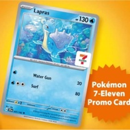 Pokemon TCG Lapras Card 7-Eleven Stamped Card 7/11