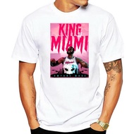 Men tshirt  King of Miami   Dwyane Wade   T Shirt Printed T-Shirt tees top