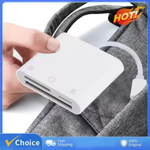 3-in-1 Type C Adapter TF CF SD Memory Card Reader USB C Card Adapter CF SD TF Compact Camera Card Re